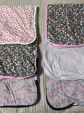 Copper Pearl Burp Cloths